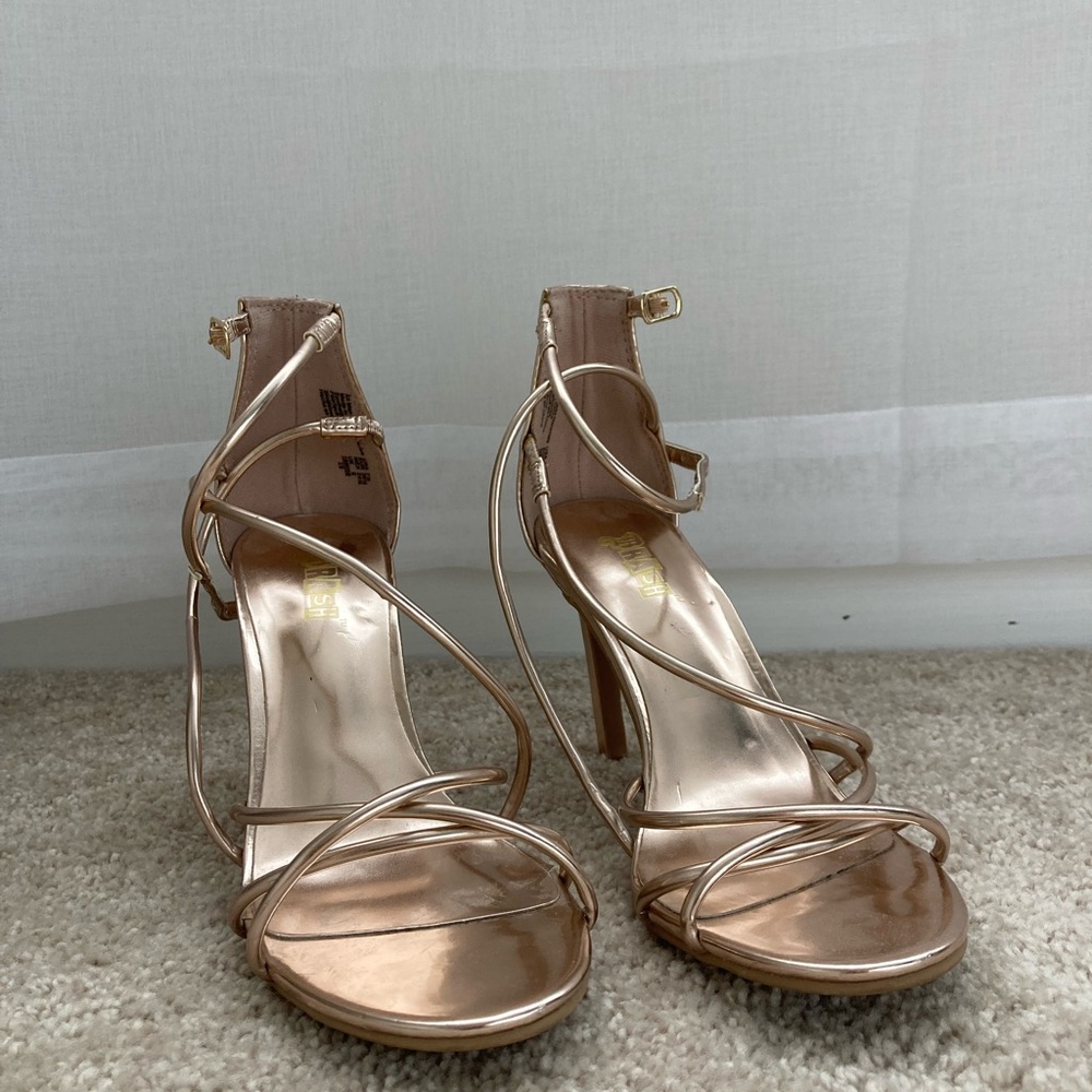 Champaign blush heels